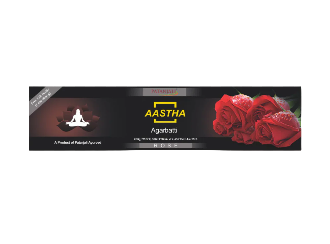 Patanjali Aastha Agarbatti - Rose